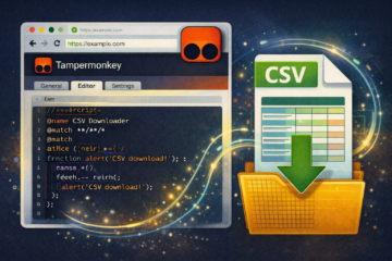Tutorial: Descargar cualquier tabla como CSV con Tampermonkey